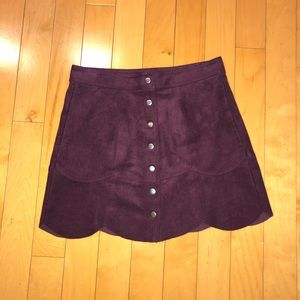 American Eagle Faux Suede Skirt